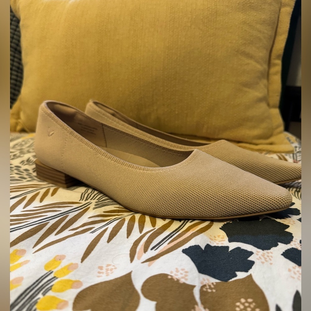 NEW Vivaia Minnie Pro Square Toe Pointed Heels Short Tan Size 42 NWOT - Picture 4 of 10